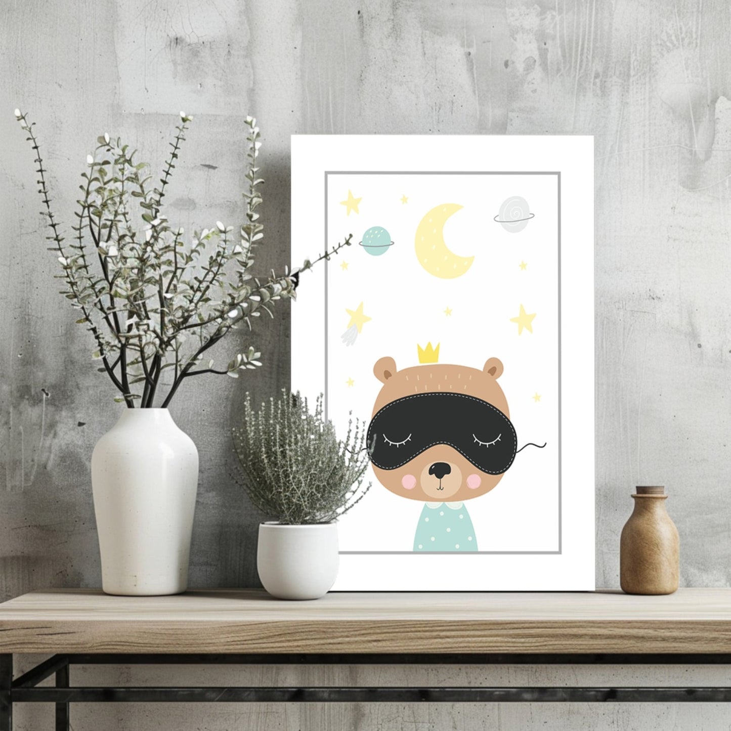 Sleep Time Metal Wall Art 4-Piece Set