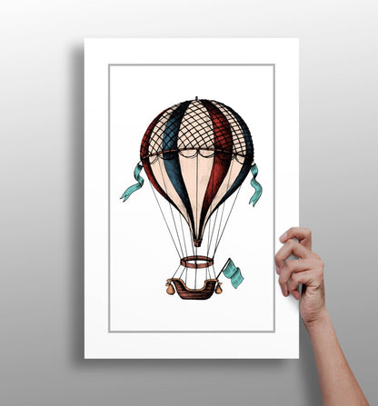 Balloon Aluminum Wall Art - four-piece balloon print set