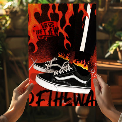 Sneakers Metal Wall Art