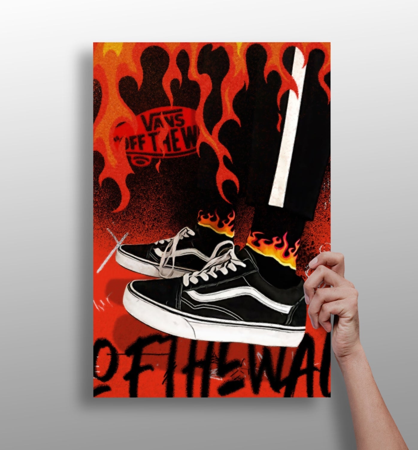 Sneakers metal wall art set