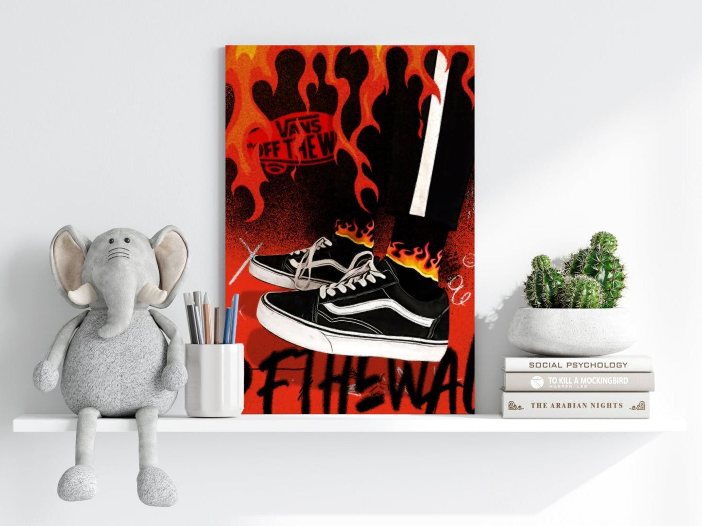 Sneakers Metal Wall Art