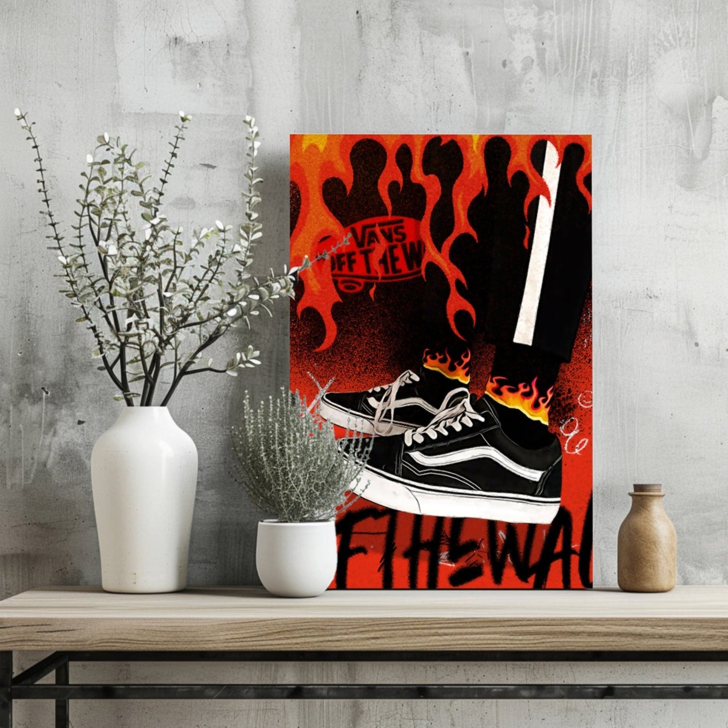 Sneakers Metal Wall Art