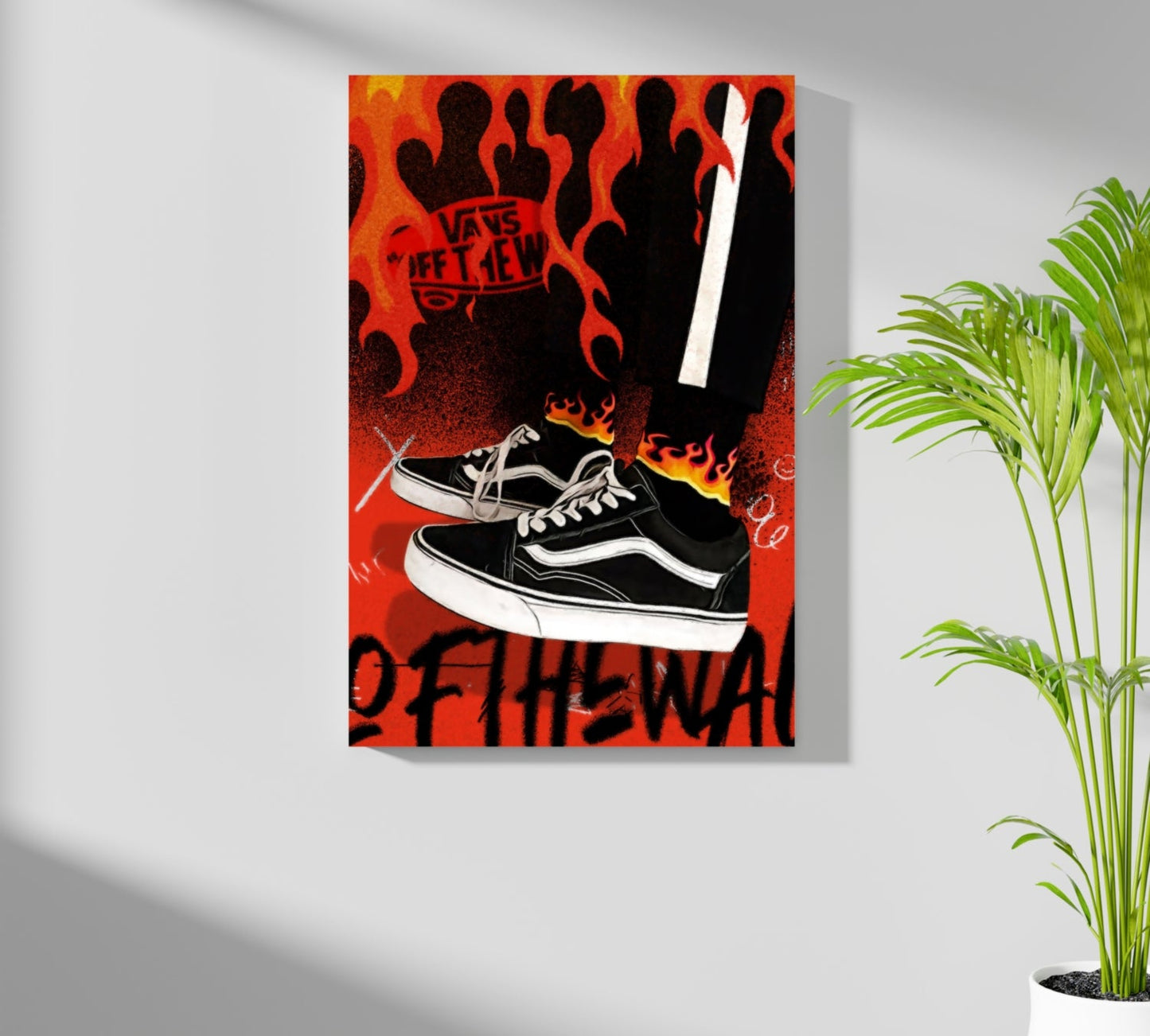Sneakers Metal Wall Art