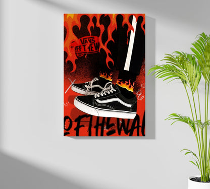 Sneakers Metal Wall Art