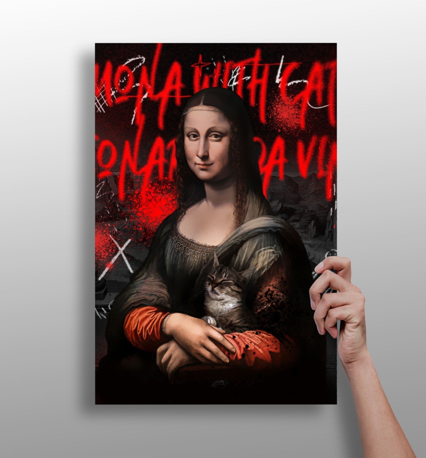 Mona Lisa metal wall art print