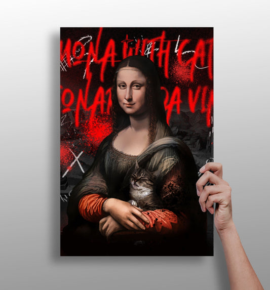 Mona Lisa metal wall art print