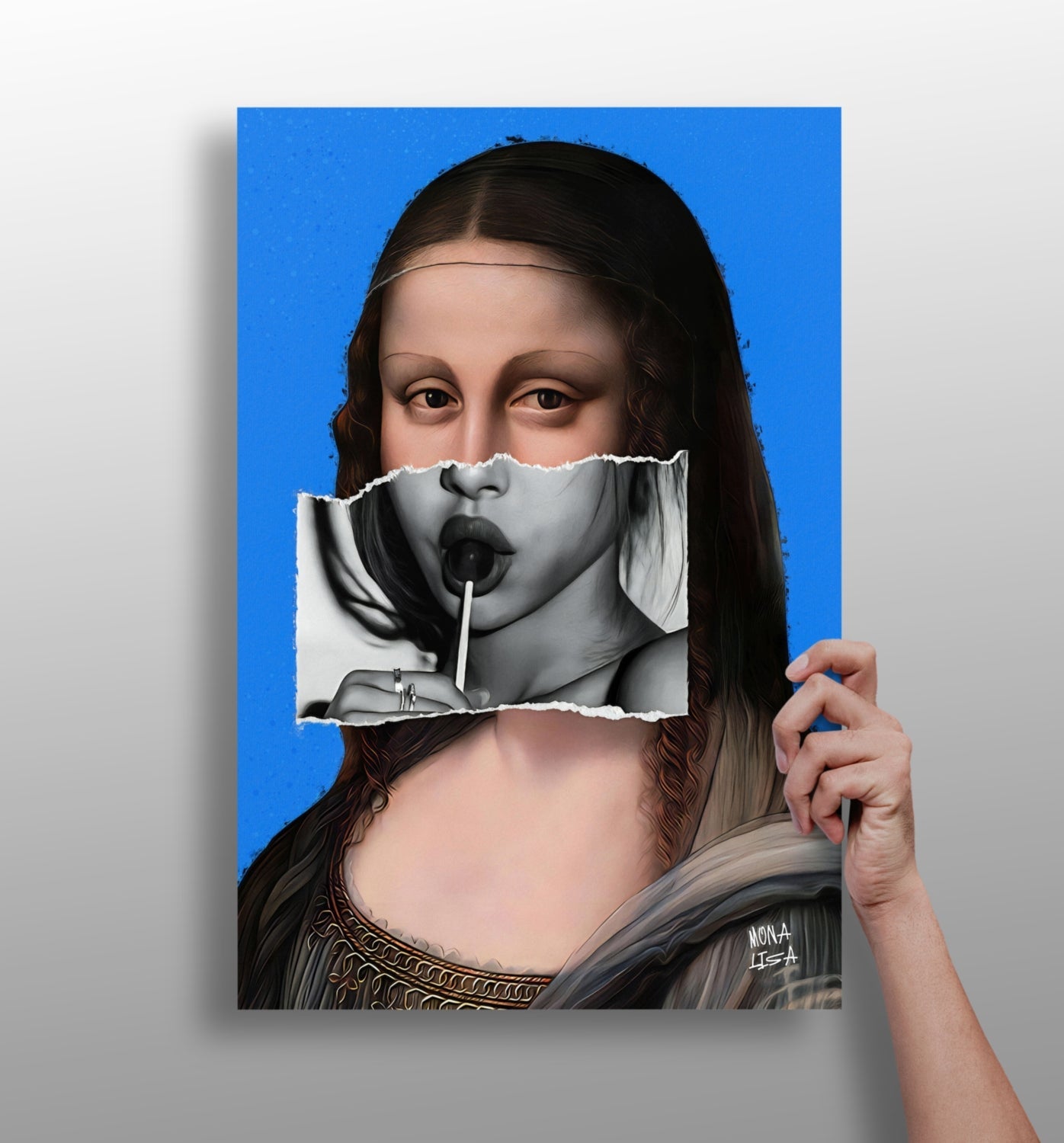 Mona Lisa metal wall art 4-piece set