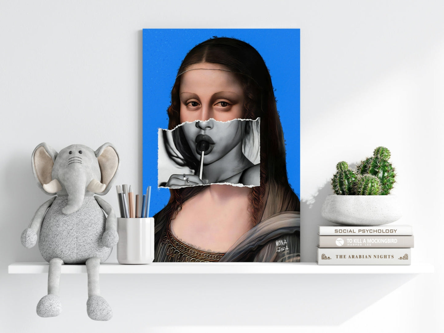 Mona Lisa 4-Piece Metal Wall Art Set