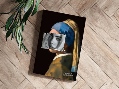 Vermeer Girl with a Pearl Earring Metal Wall Art