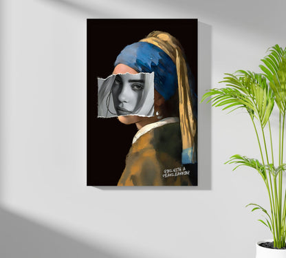 Vermeer Girl with a Pearl Earring Metal Wall Art