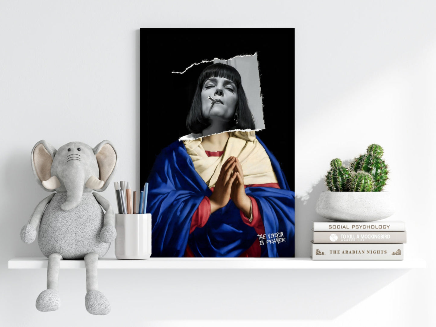 The Virgin Prayer Metal Wall Art