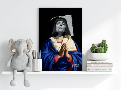 The Virgin Prayer Metal Wall Art