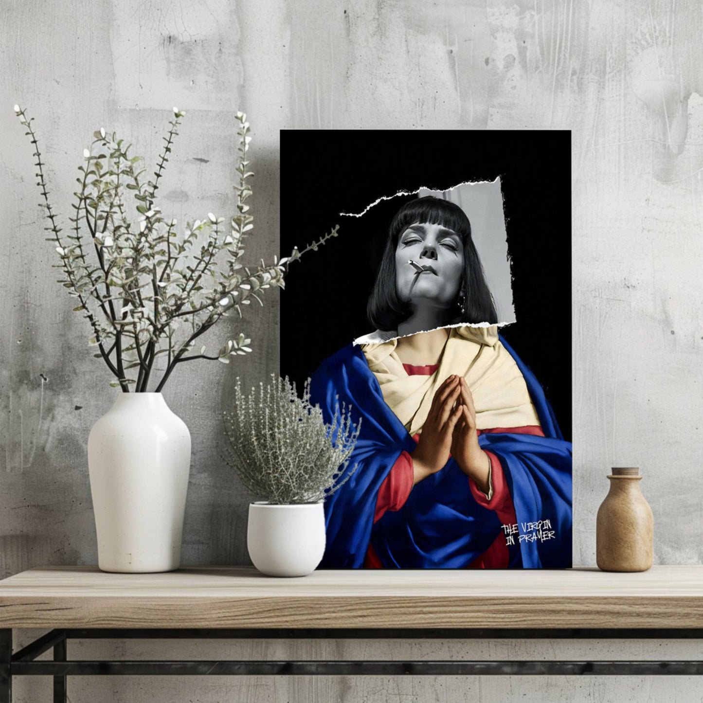 The Virgin Prayer Metal Wall Art