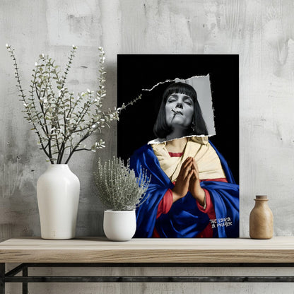 The Virgin Prayer Metal Wall Art