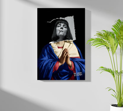 The Virgin Prayer Metal Wall Art