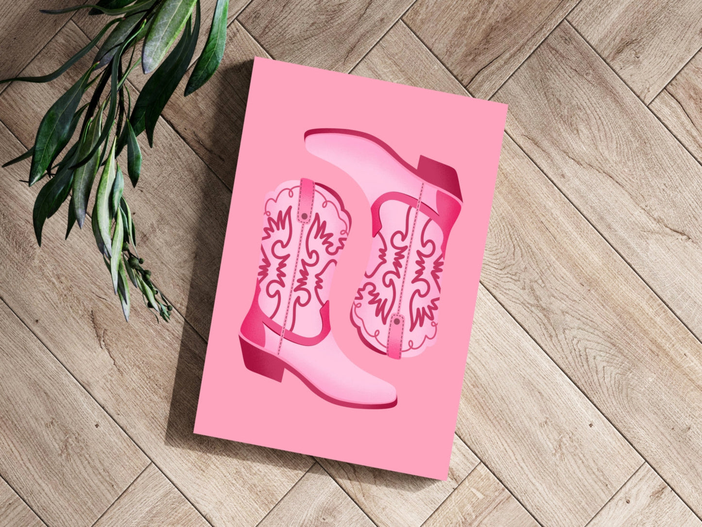 Pinky Boots Metal Wall Art