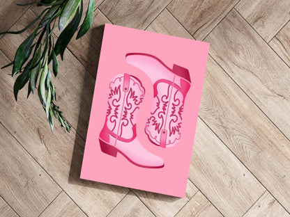 Pinky Boots Metal Wall Art