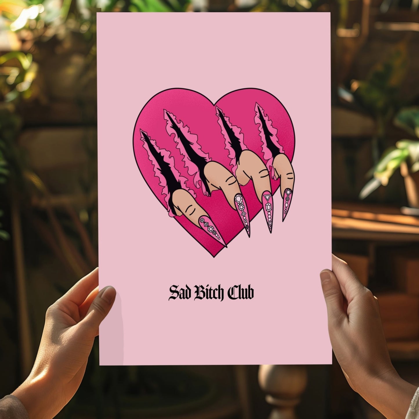 Sad Club Metal Wall Art
