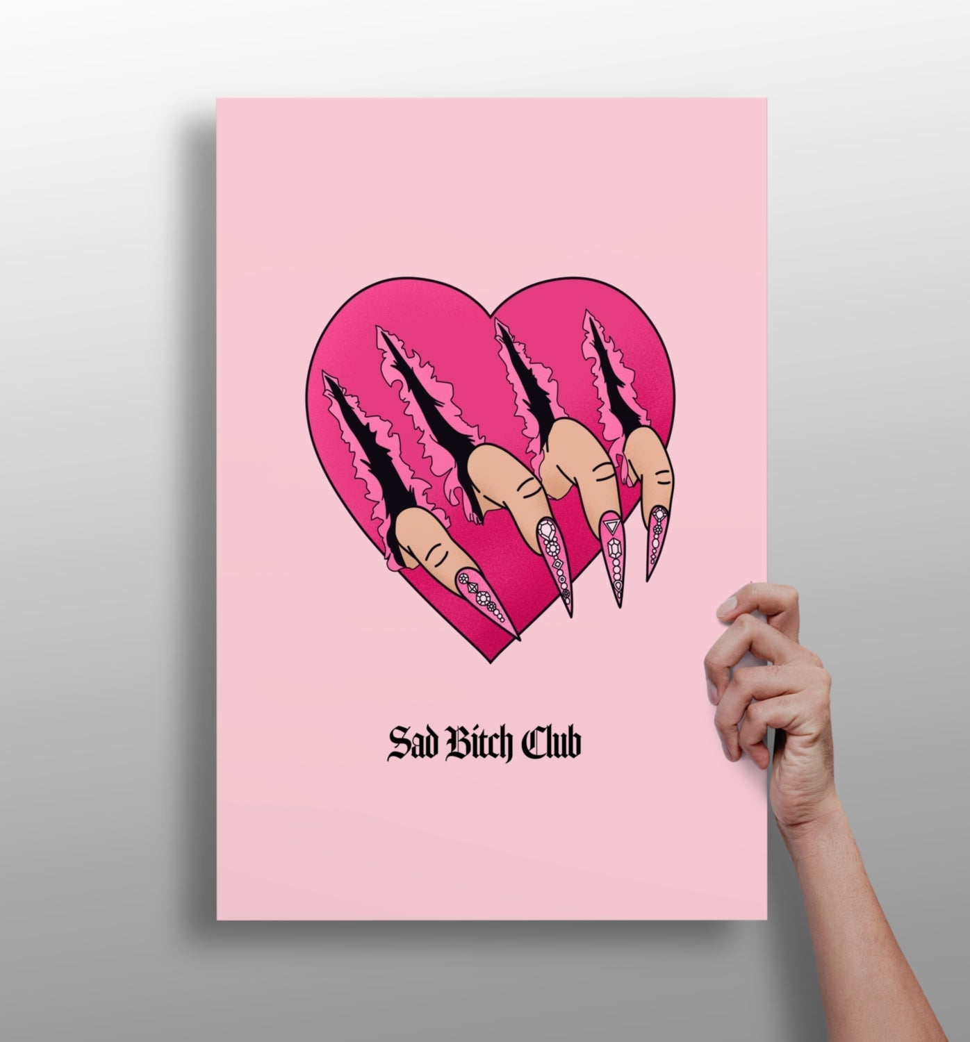 Sad Club metal wall art print