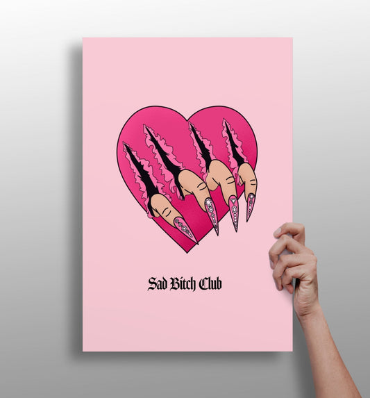 Sad Club metal wall art print