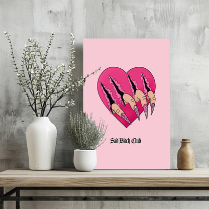 Sad Club Metal Wall Art