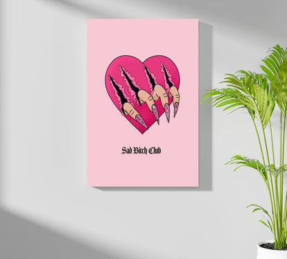 Sad Club Metal Wall Art