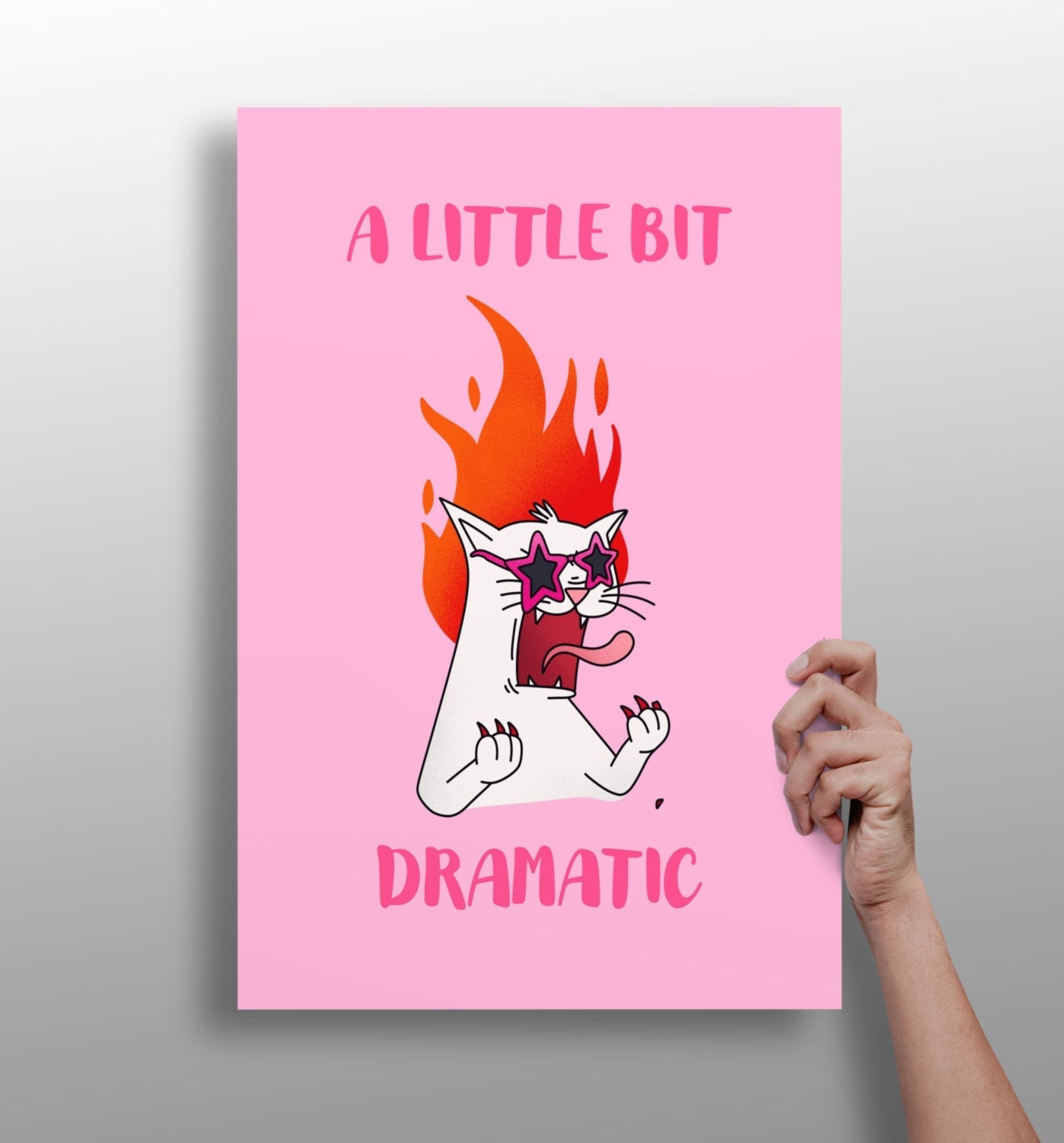 A Little Bit Dramatic aluminum print wall art