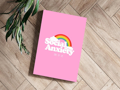 Social Anxiety Metal Wall Art