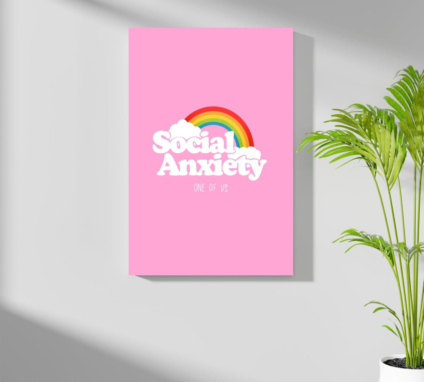 Social Anxiety Metal Wall Art