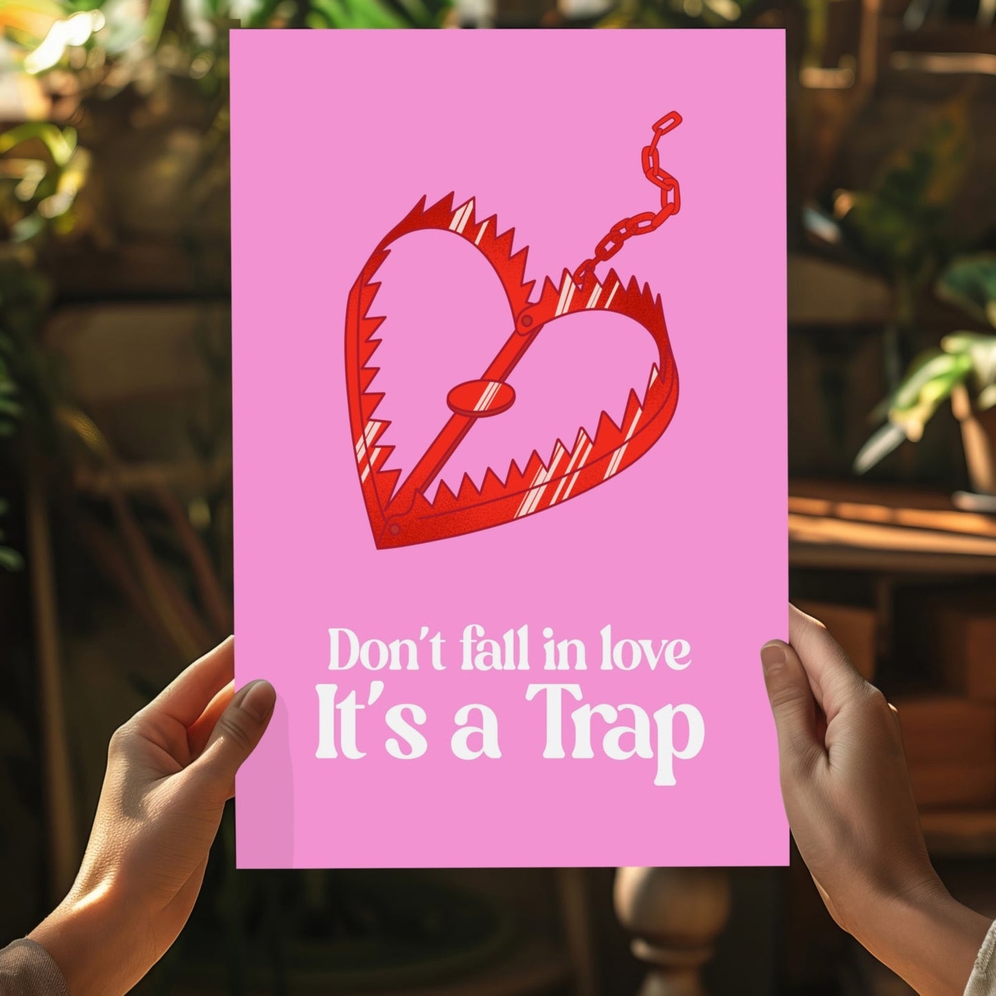 Love Trap Metal Wall Art