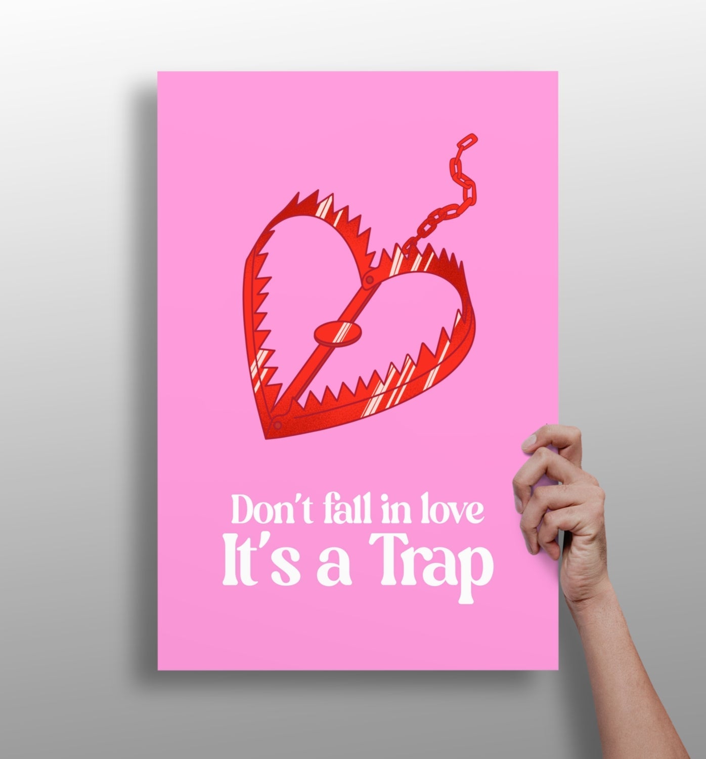 Love Trap metal wall art print