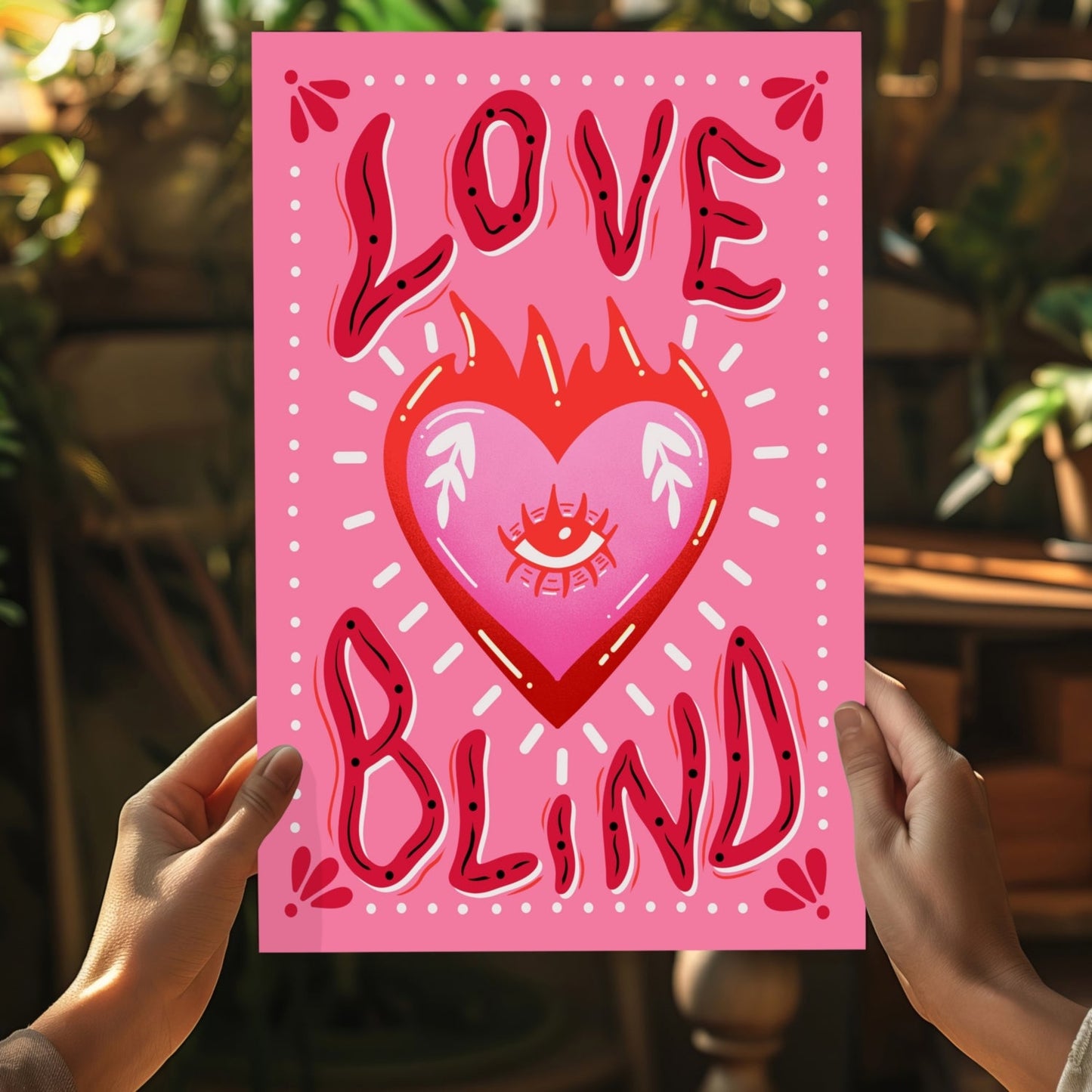 Love Blind Metal Wall Art