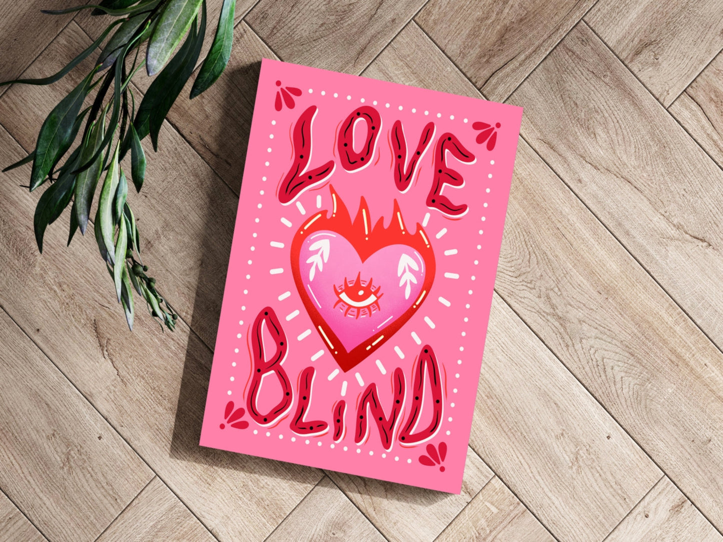 Love Blind Metal Wall Art