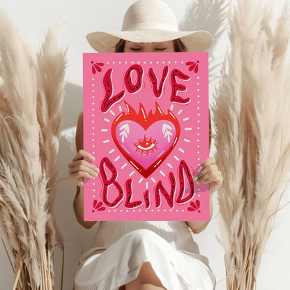 Love Blind Metal Wall Art