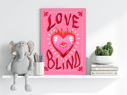 Love Blind Metal Wall Art