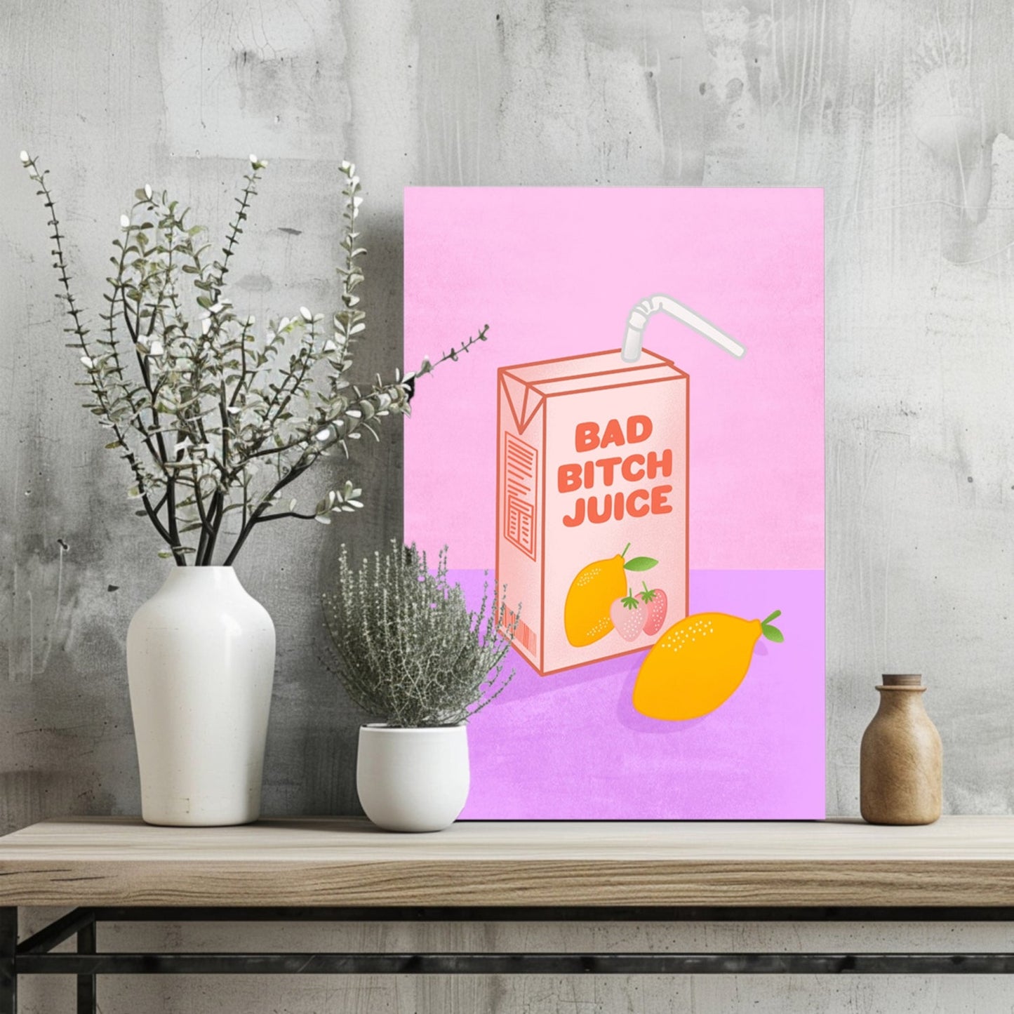 Bad Juice Aluminum Wall Art