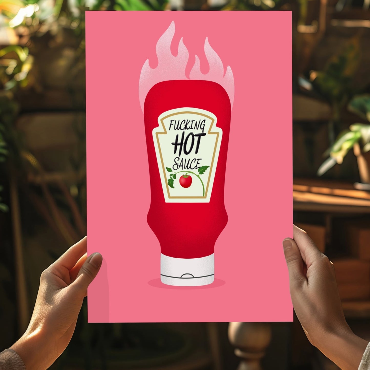 Hot Ketchup Metal Wall Art