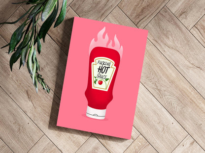 Hot Ketchup Metal Wall Art
