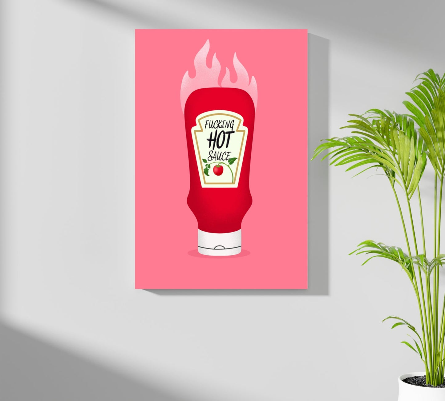 Hot Ketchup Metal Wall Art