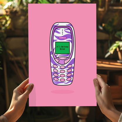 Retro Cell Phone Metal Wall Art