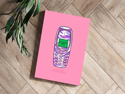Retro Cell Phone Metal Wall Art