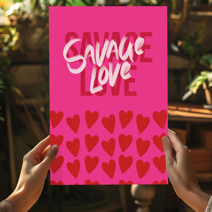Savage Love Metal Wall Art