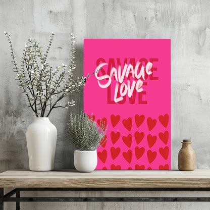 Savage Love Metal Wall Art