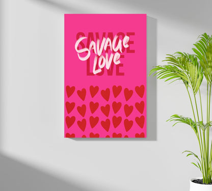 Savage Love Metal Wall Art