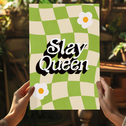 Slay Queen Metal Wall Art