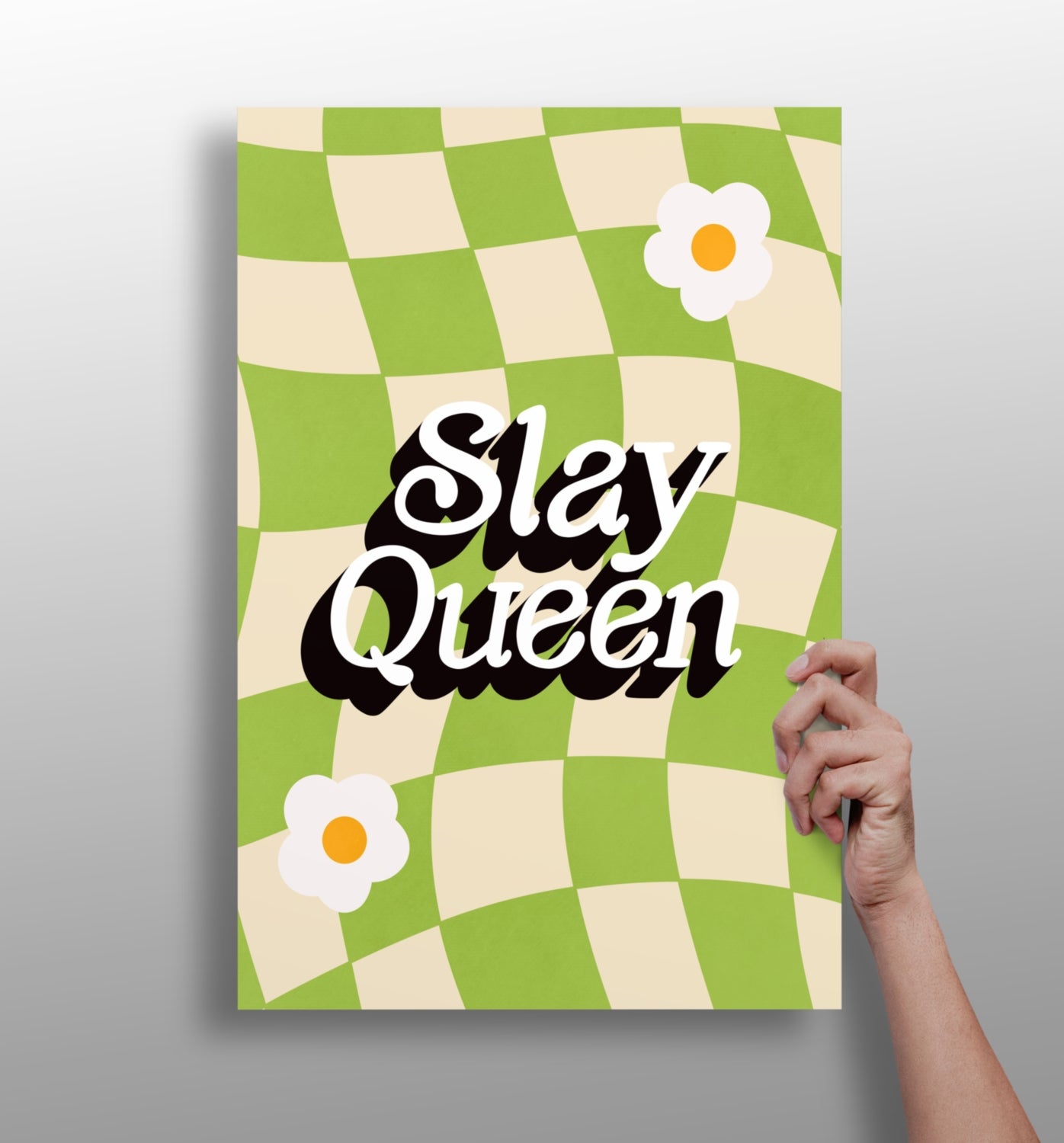 Slay Queen metal wall art aluminum print