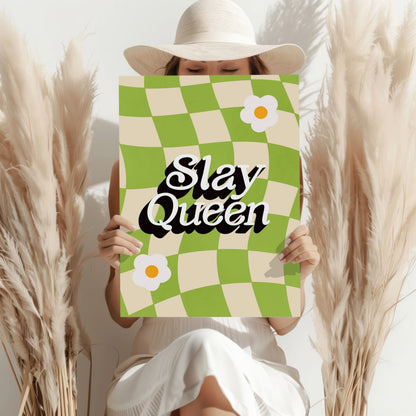 Slay Queen Metal Wall Art