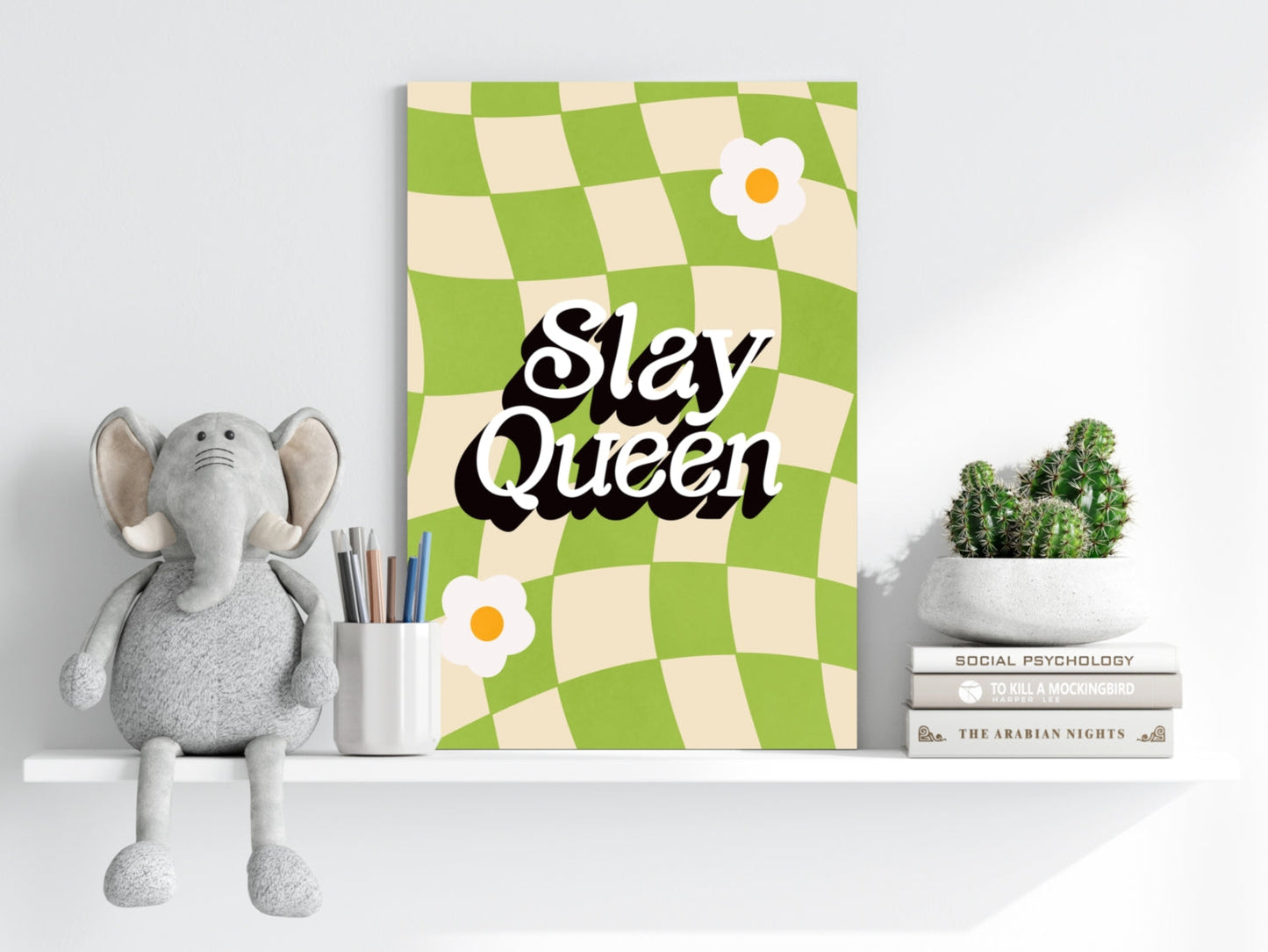 Slay Queen Metal Wall Art