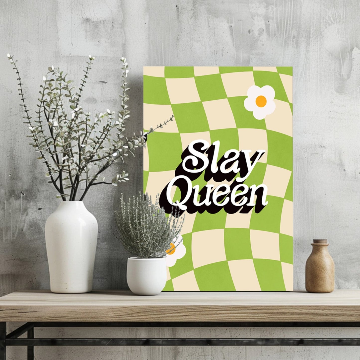 Slay Queen Metal Wall Art