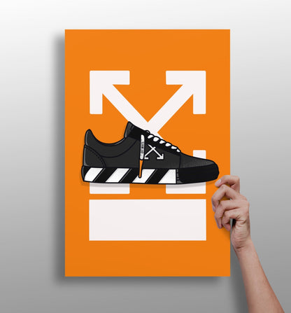 Sneakers metal wall art aluminum print